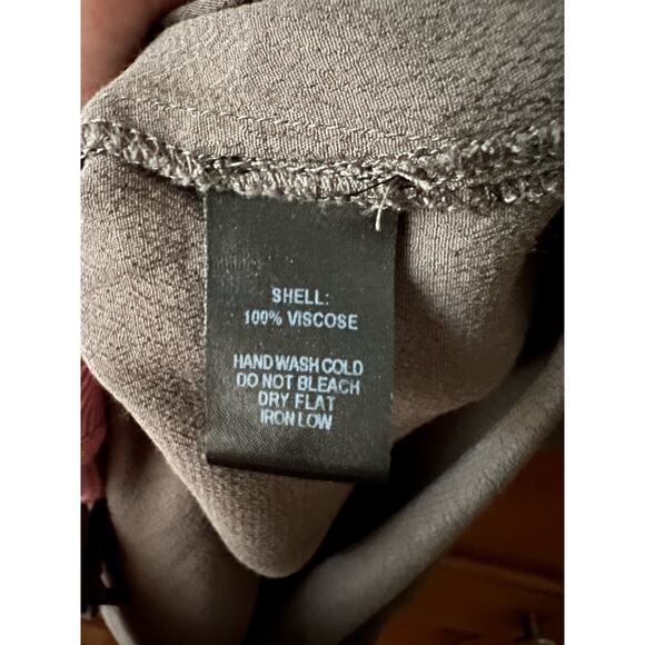 Lulus Women's Button Down Collared Midi Shirt Dress Sleeveless Solid Gray SZ XL - Picture 9 of 14